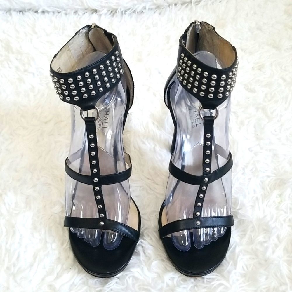 MICHAEL Michael Kors Black Studded Heels